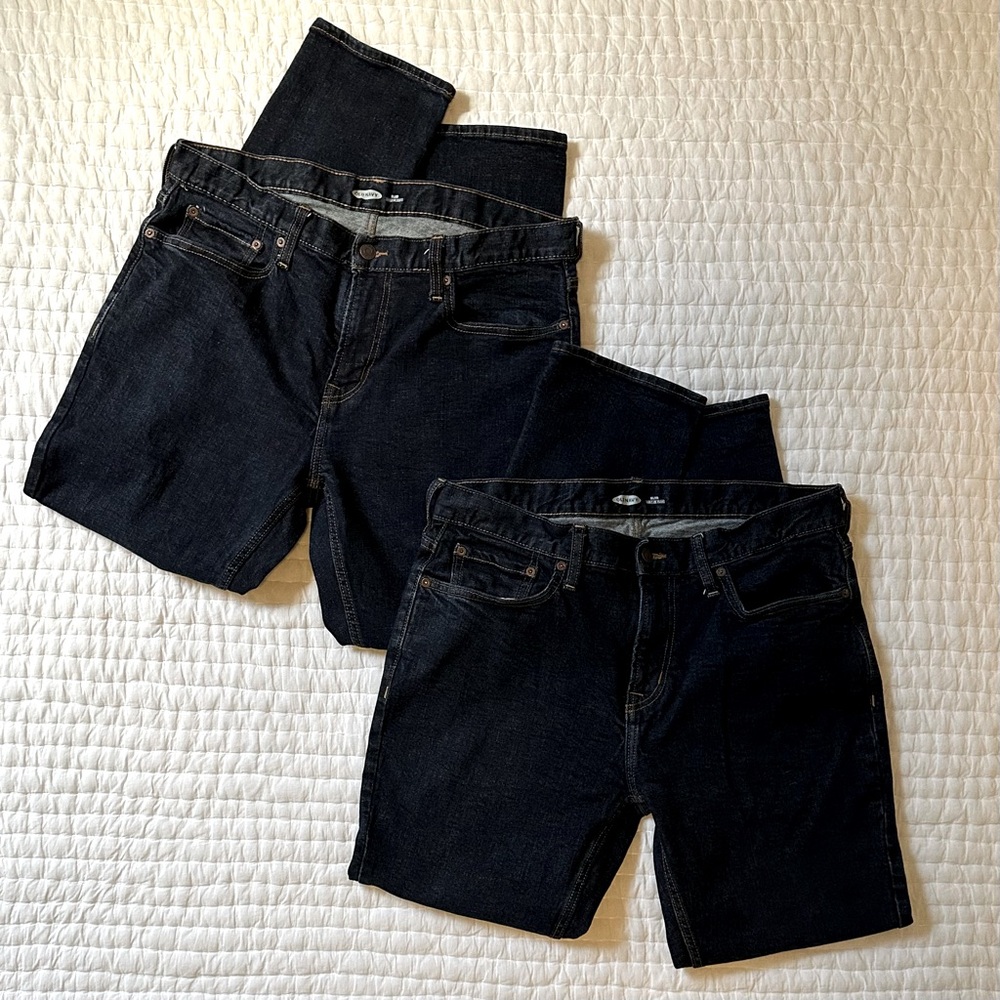 2 Pair Bundle! Old Navy slim jeans-W 34